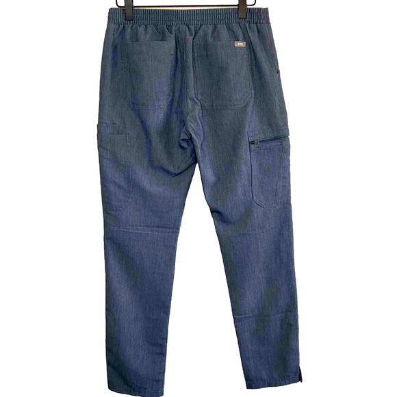 Figs XS Kade scrubs pant Heather Denim Chambray - Picture 5 of 10